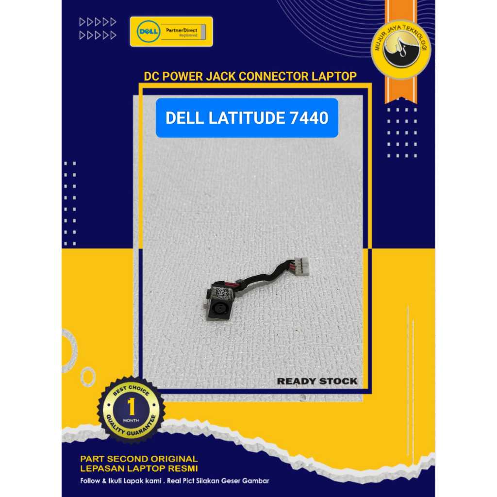 DC Power Jack Connector Konektor Laptop DELL Latitude E7440 E7450  Original Second Normal