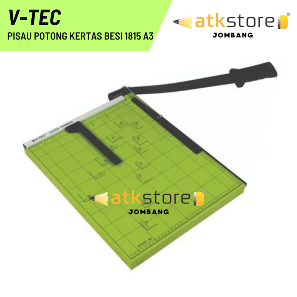 

V-TEC Paper Trimmer Pisau Potong Kertas A3 VT-1815 / V-TEC Pisau Potong Kertas Besi 1815 A3