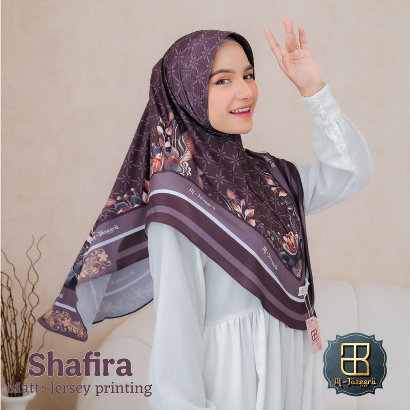 Hijab Bergo Motif Jilbab Instan Motif Shafira Terbaru Jarsey Premium Kerudung Al JAZEERA hijab