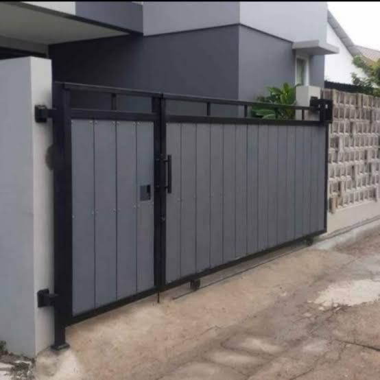 Pagar Rumah Minimalis Motif GRC Wood