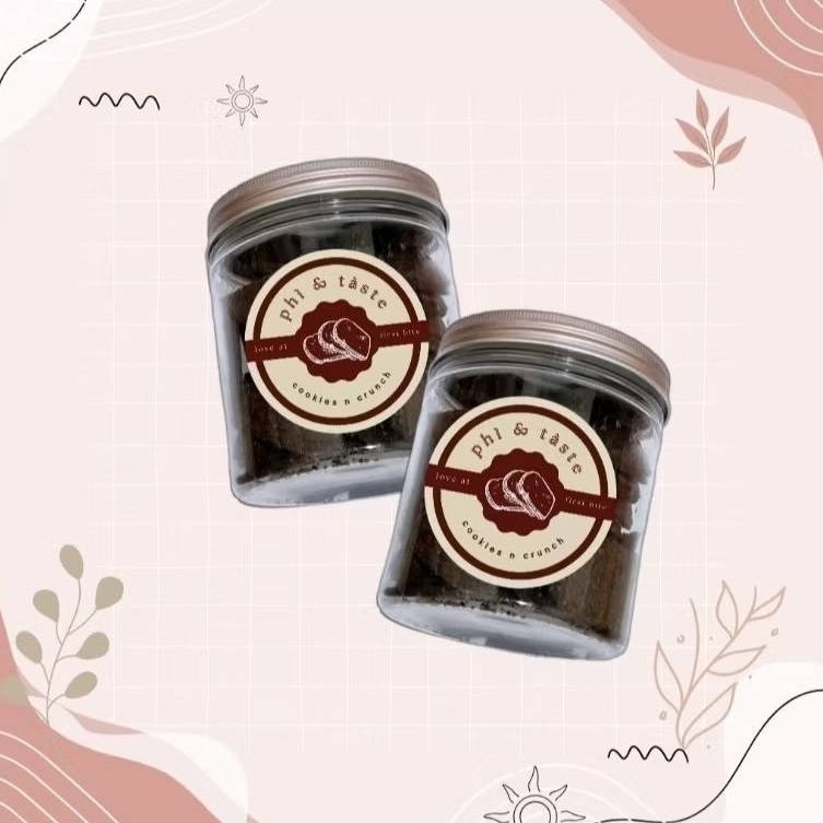 

BROWNCHIPS BROWNIES CHIPS HOMEMADE KEMASAN 500ML 200GR TOPLES ROSEGOLD