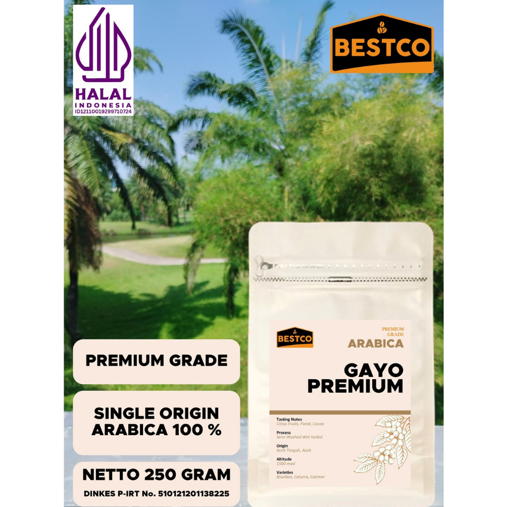 

Kopi Bestco Premium Arabica Gayo 250 gr