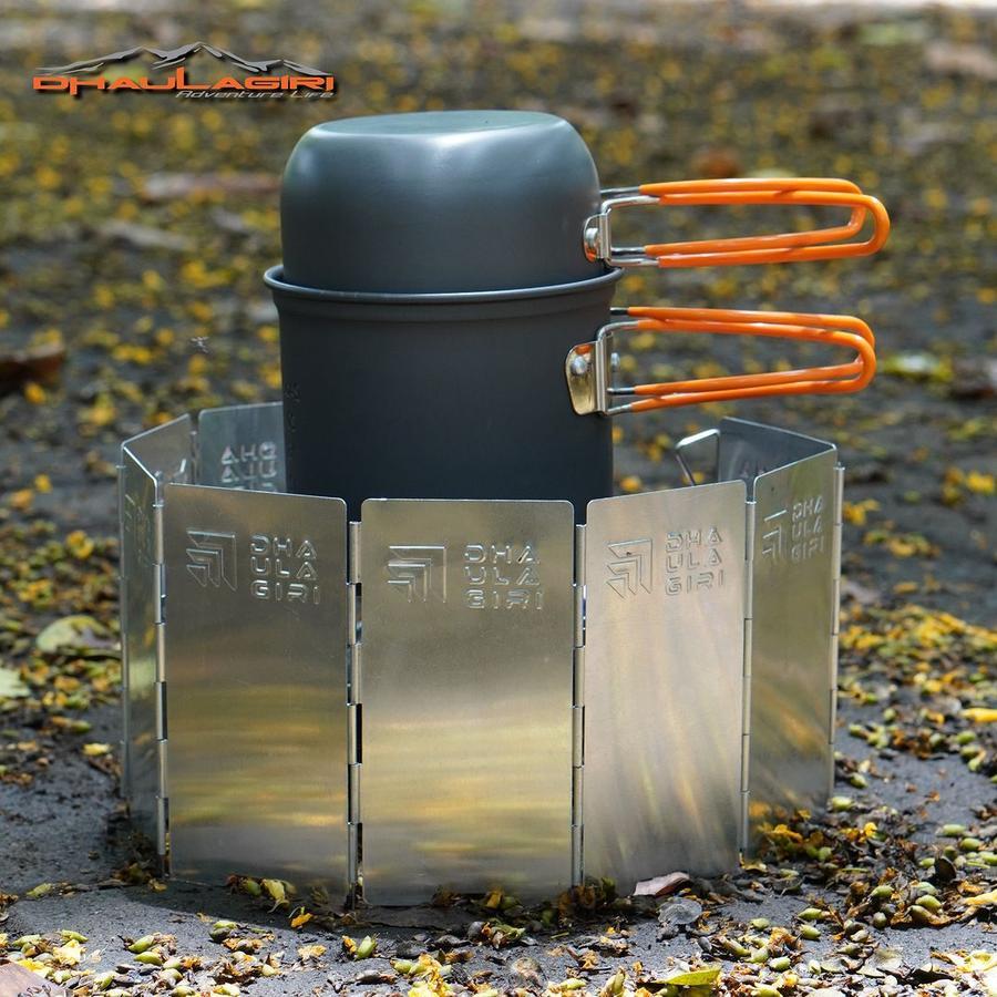 Windshield Plat Aluminium Penahan Angin Kompor Camping Dhaulagiri Wind Shield Penghalang Angin Kompo