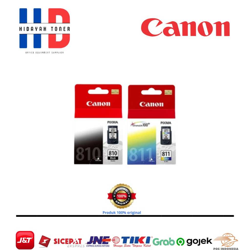 tinta cartridge canon 810 black & 811color original