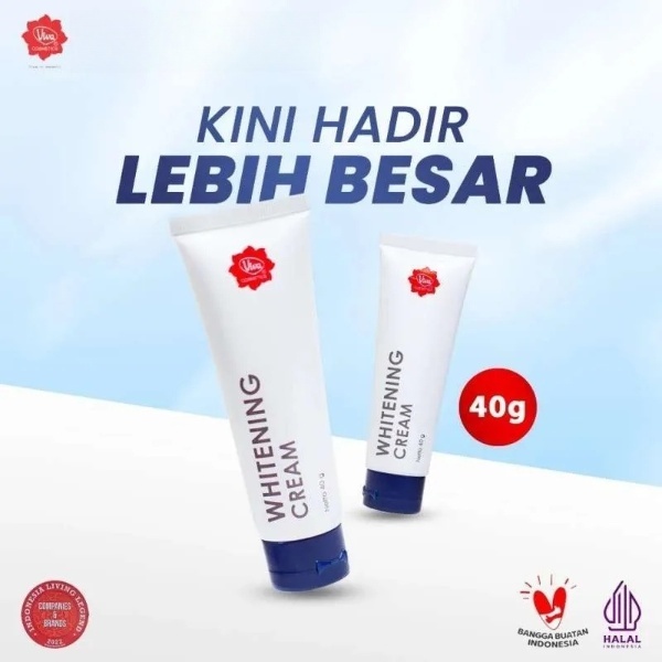 VIVA Whitening Cream 15gr / 40 GR - Krim Perawatan Wajah Pagi Malam Anti Flek Noda Hitam
