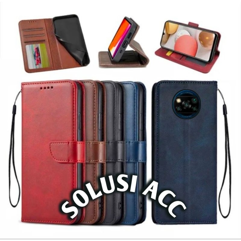 CASE POCO X3/POCO X3 PRO FLIP COVER WALLET SARUNG HP CASING DOMPET LEATHER CASE