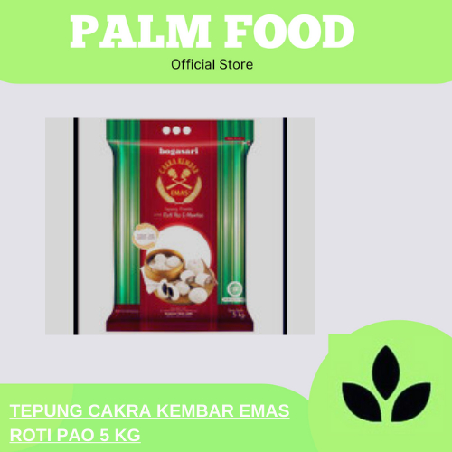 

TEPUNG CAKRA KEMBAR EMAS ROTI PAO 5KG - BOGASARI ROTI PAO MANTAO