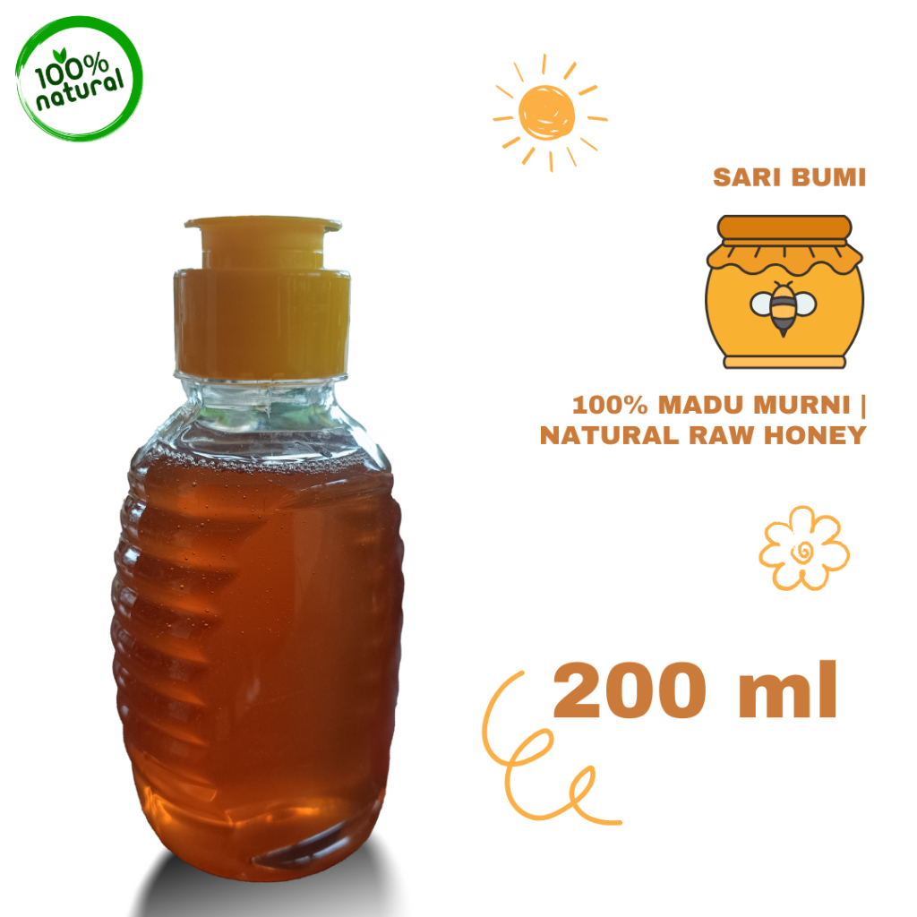

Madu Murni | Raw Honey – 100% Asli, Organik & Higienis (200 ml)