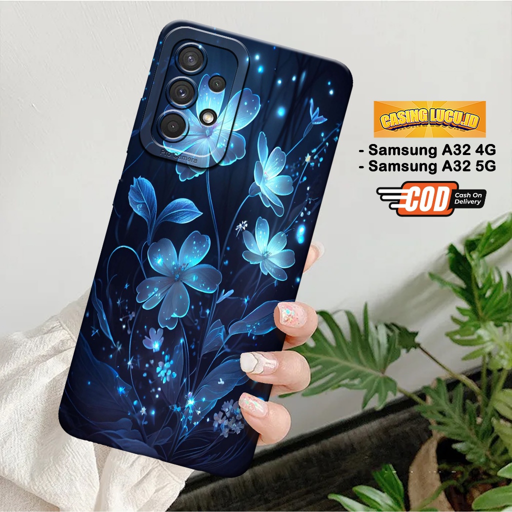 Case Samsung A32 4G / A32 5G - Fashion Case Bunga - Casing Hp Samsung A32 4G / A32 5G - Softcase Hp 
