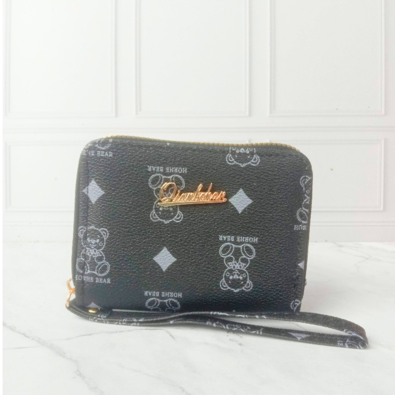 LAKUSO Dompet Koin Resleting Satu Pendek DOmpet Kecil Bahan Kulit Sintetis Wanita #QBH-68-50