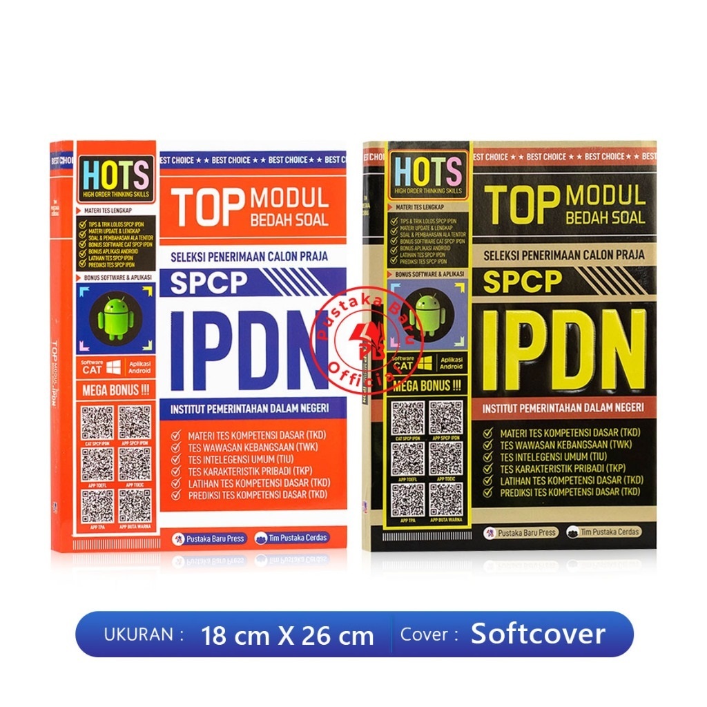 Buku tes Ipdn 2025 2026 : Top Modul Bedah Soal Seleksi Penerimaan Calon Praja SPCP IPDN 2025 2026