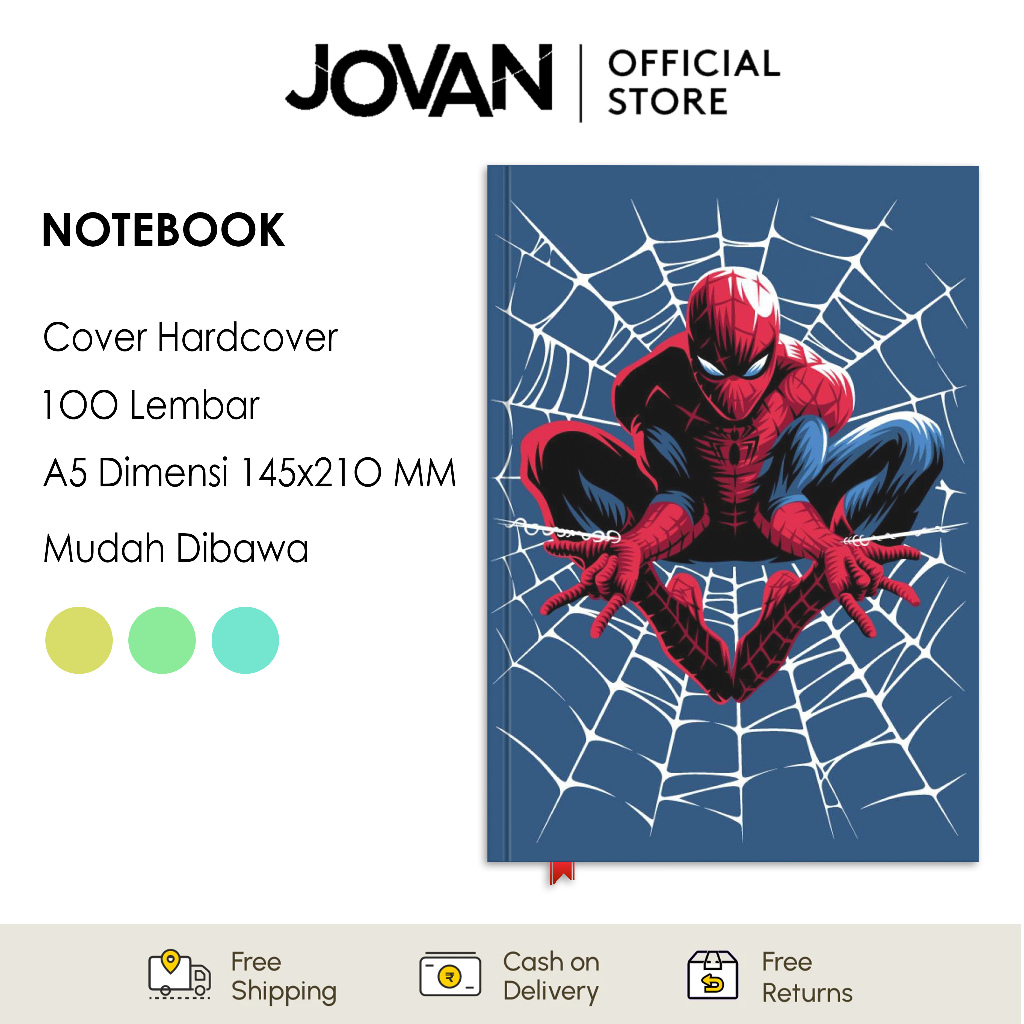 

Notebook Hardcover Custom Spider-Man 2 Buku Tulis Catatan Note Agenda Planner Jurnal Diary Notebook Anime