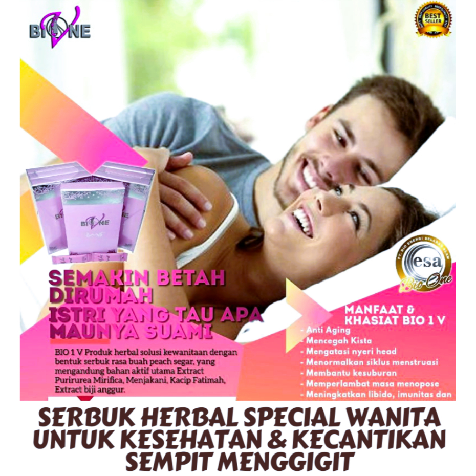 

Original Bione V 2 Pack Isi 30 Sachet || Serbuk Special Wanita Cantik Luar Dalam || Sempit Menggigit