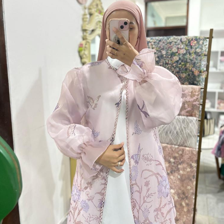 OUTER ORGANZA PAYET PINK.