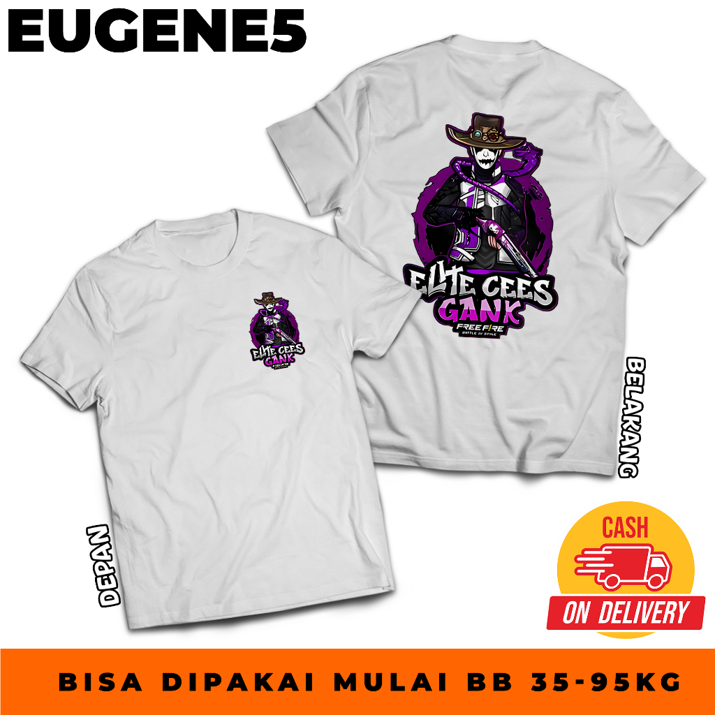 KAOS DEWASA FF ELITE CS COBRA  - TSHIRT DISTRO FF ELITE CS COBRA - BISA COD