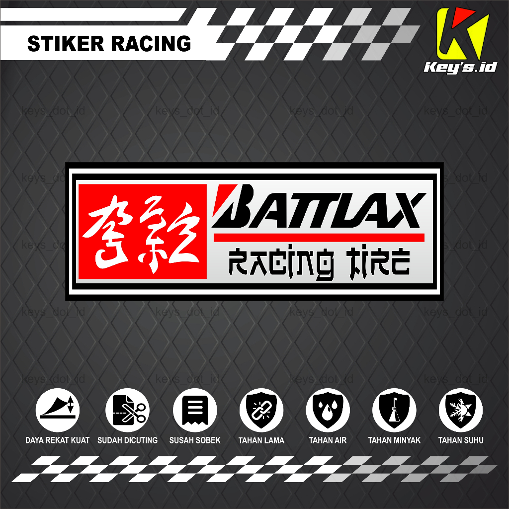 STIKER BATTLAX, STICKER RACING BATTLAX SUDAH DICUTTING