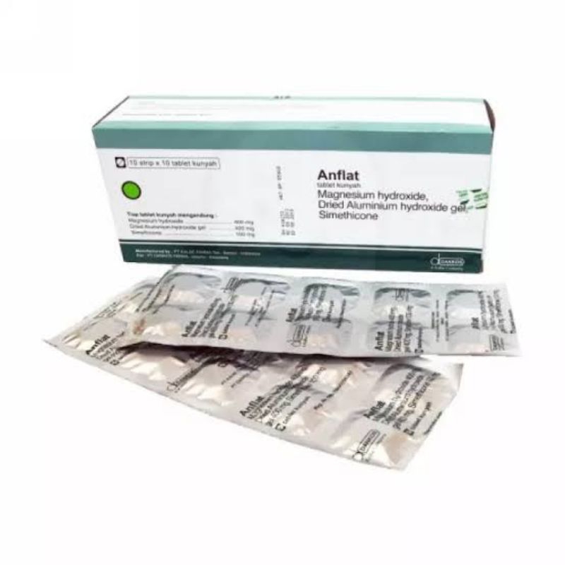 Anflat Strip @10tablet obat maag
