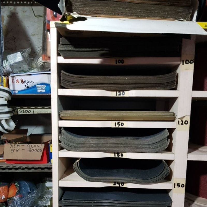 amplas kertas kertas gosok sandpaper