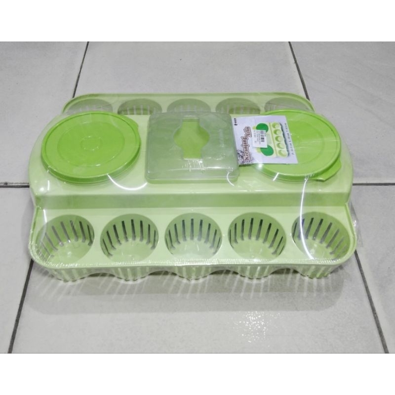 TOPLES KUE PLASTIK SET QUEEN / TOPLES KUE + KERANJANG AQUA GELAS + TEMPAT TISU / TOPLES LEBARAN / TO