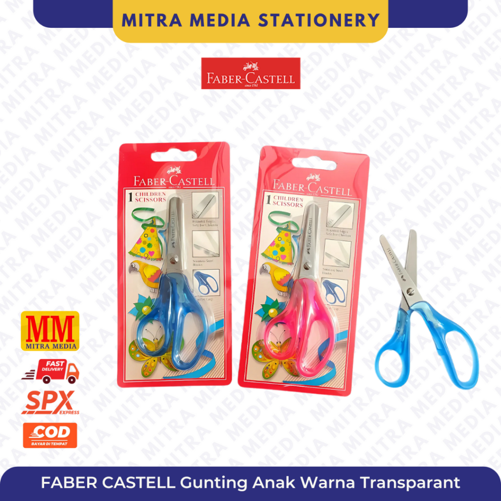 

Faber Castell Children Scissors / Gunting Anak / Stainless Gunting