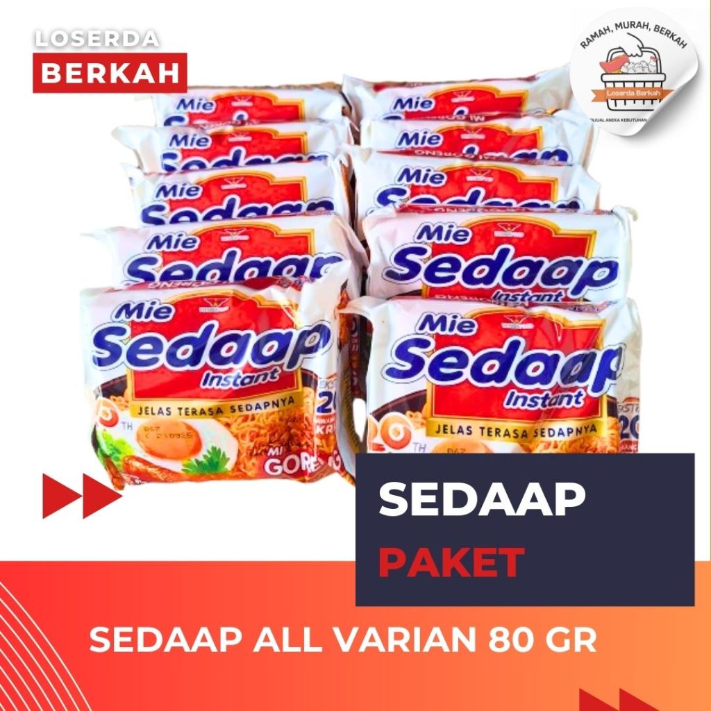 

[Paket Isi 10] - Mie Sedaap / Sedap All Varian 70 Gram Goreng