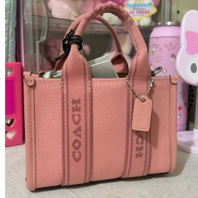 tas coach tote bag pink new