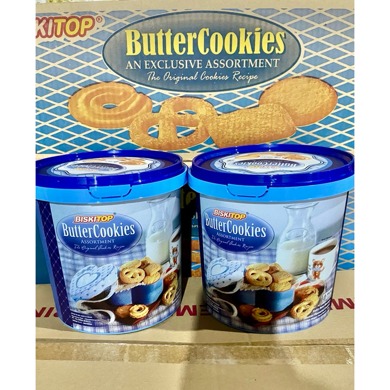 

[ISI 6 TOPLES / 1 KARTON] Biskitop Butter Cookies Timba