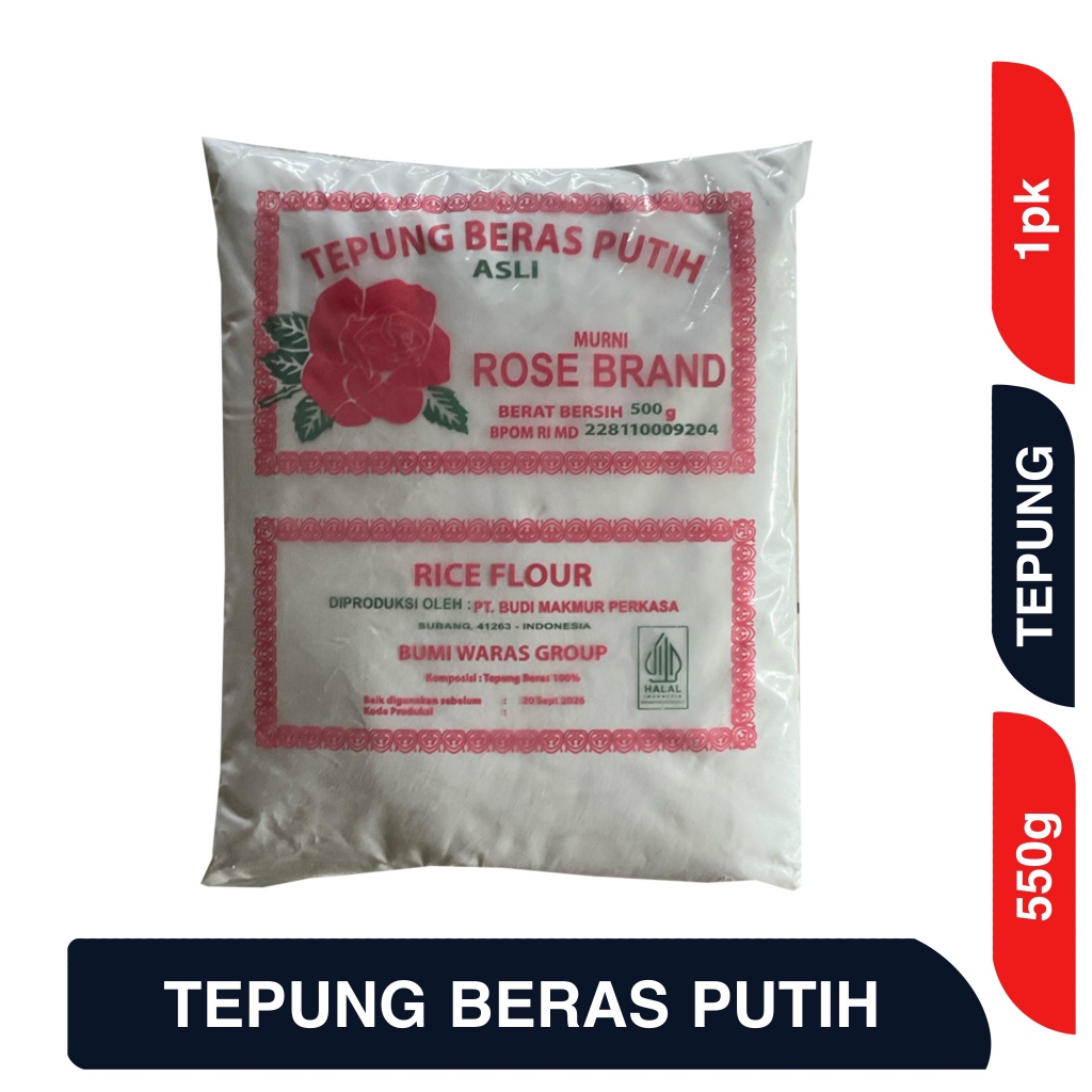 

Rose brand tepung beras putih rice flour 500g