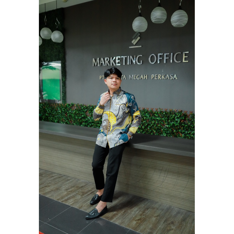 new kemeja batik exclusive smock /  batik pria smock exclusive