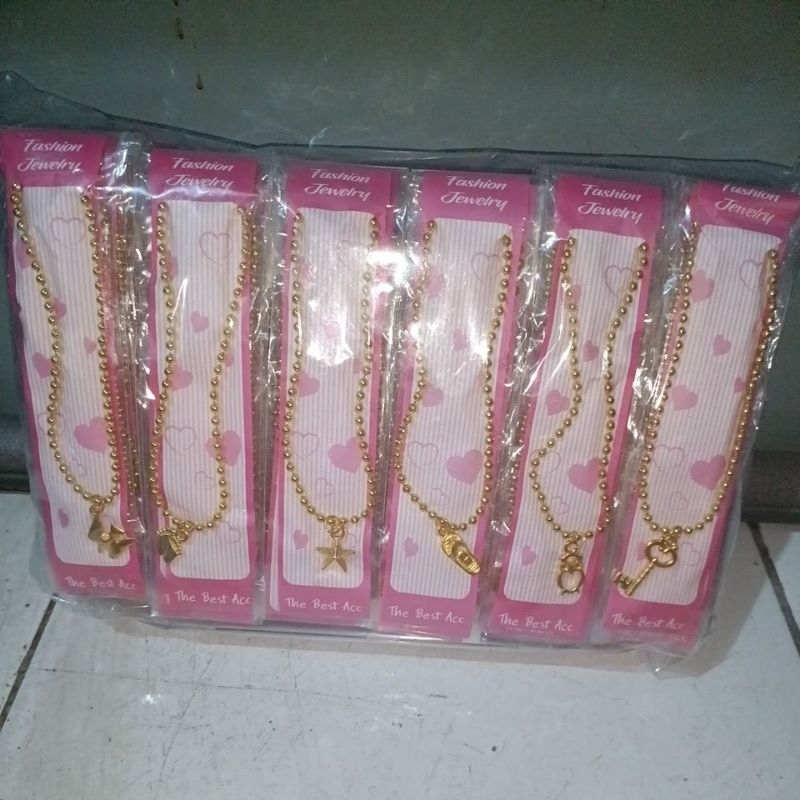 144 Pcs Kalung Emas Biji Lada