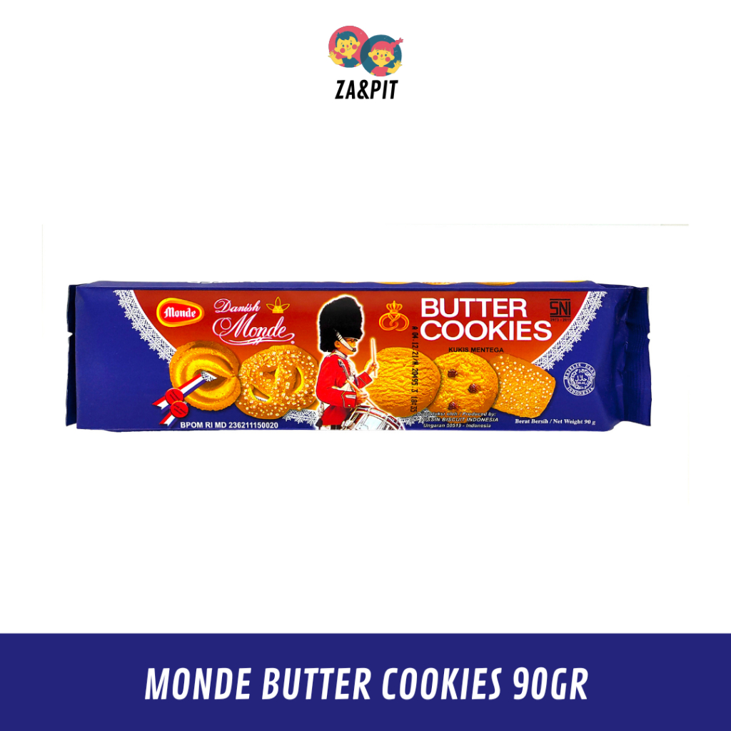 

Monde Butter Cookies 90gr - Karton Isi 24Pcs