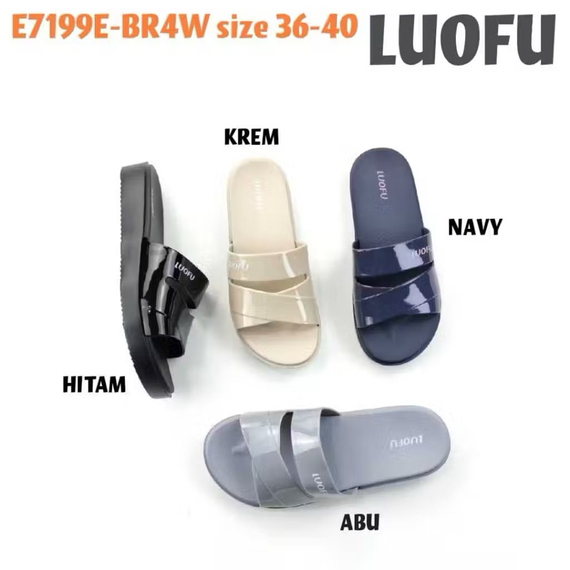 Sandal Selop karet Wanita Luofu - E7199