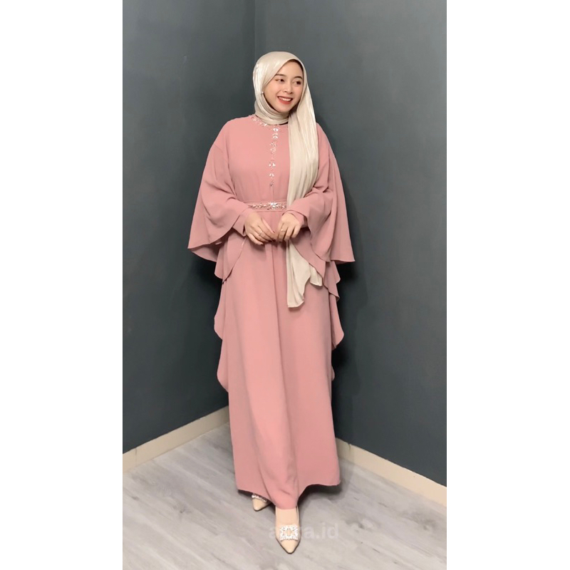 ASKA.ID - HAFIZAH PAYET BELT DRESS BAJU GAMIS KAFTAN