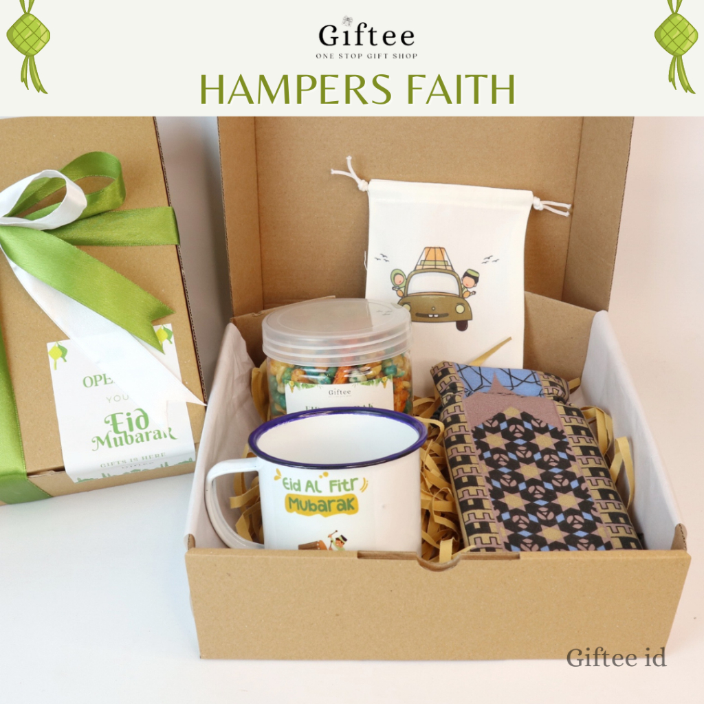 

HAMPERS LEBARAN FAITH CANGKIR ENAMEL SNACK SAJADAH TRAVEL POUCH SNACKS GELAS MUG PREMIUM PAKET IBADAH SHOLAT KADO LEBARAN BINGKISAN IDUL FITRI GIFT SET BOX HADIAH PARCEL PARSEL SOUVENIR LEBARAN EID MUBARAK RAMADHAN RAMADAN HARI RAYA WANITA PRIA BY GIFTEE