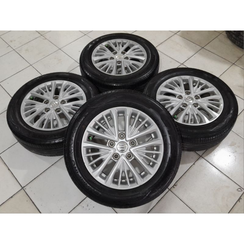 Velg Seken Original Mobil Ertiga Ring 15 PCD 5X114,3 ÷ Ban GT 185 65 R15 BEKAS BUAT GRAND MAX NEW CE