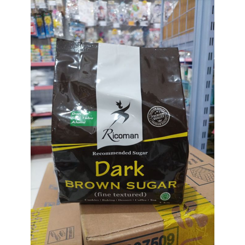 

Ricoman Dark Brown Sugar Fine Textured 1 Kg