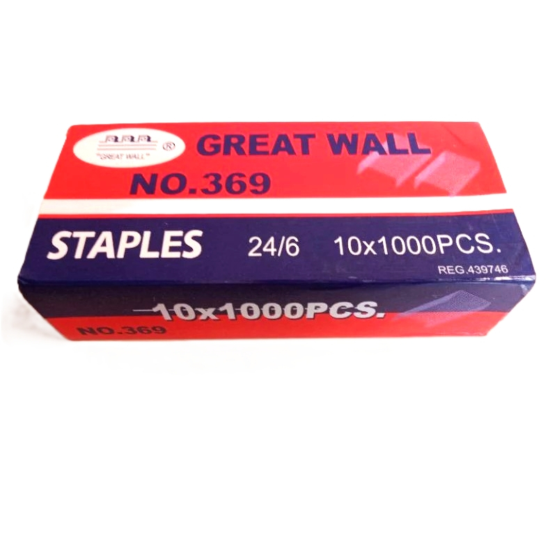 

Isi Stapler Besar / Isi Staples Besar / Isi Great Wall Besar / GW Besar / Greatwall Besar No 369 10X1000pcs