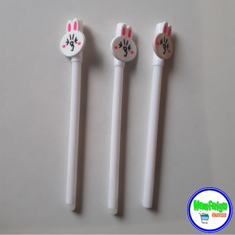 

Pulpen Hitam Lucu Karakter Kartun Hewan Putih ( 1 pcs )