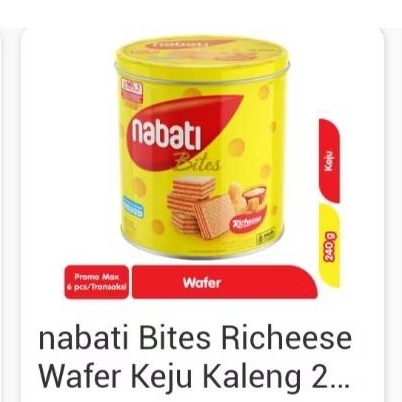 

NABATI bites Richesse wfr keju klng 240g