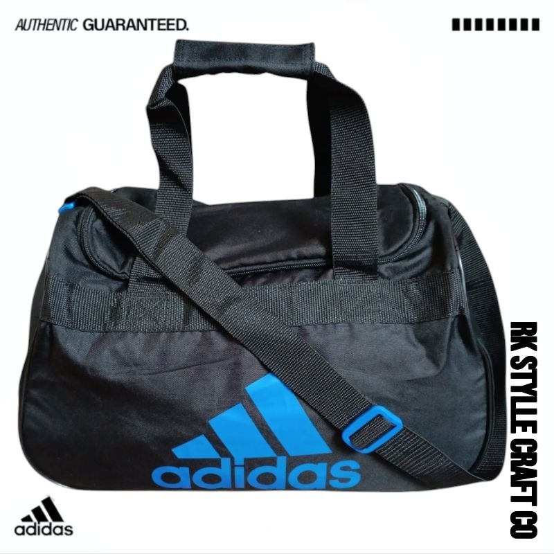 Tas Dufle | Tas Selempang | Tas Adidas Duffle Bag 21L Black-Blue100%original
