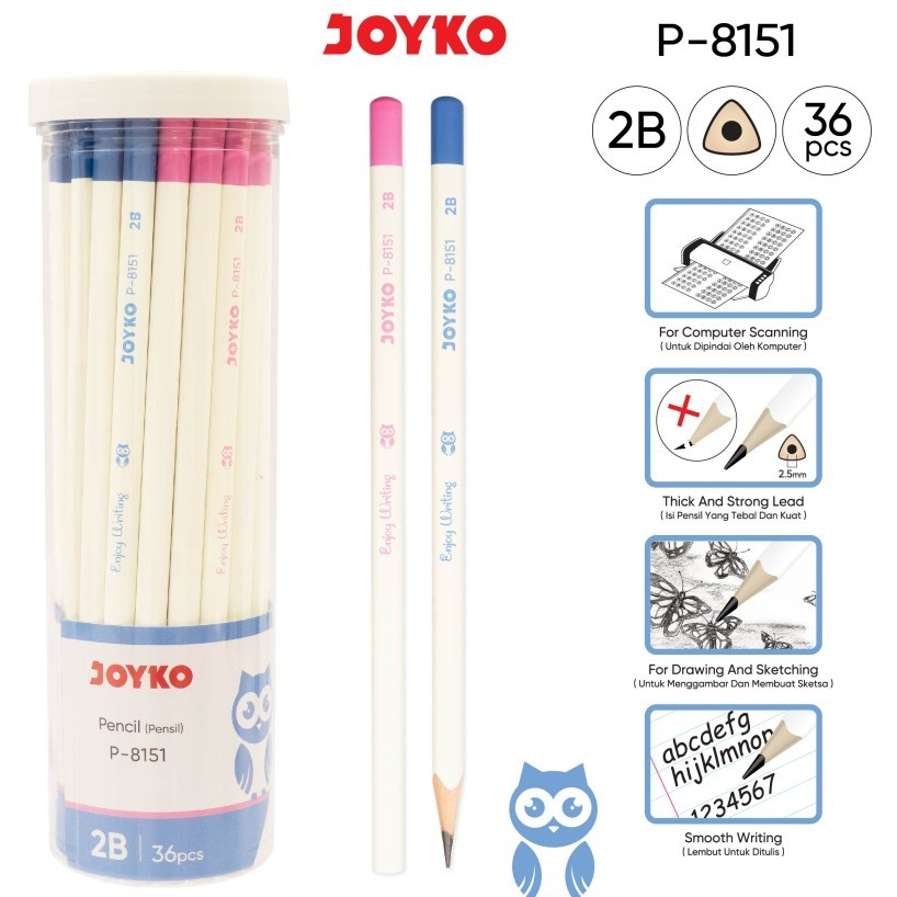 

(1 PCS) Pencil Pensil Joyko P-8151 Enjoy Writing Joyko Pencil