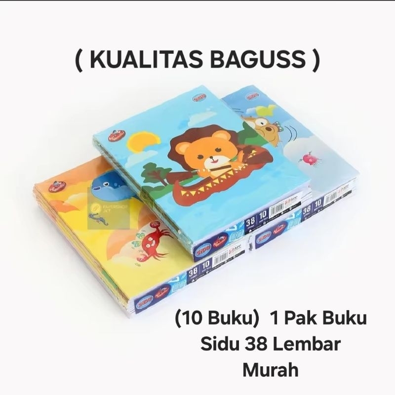 

1 Pak Buku Tulis Sidu 38 Lembar Isi 10 Pcs