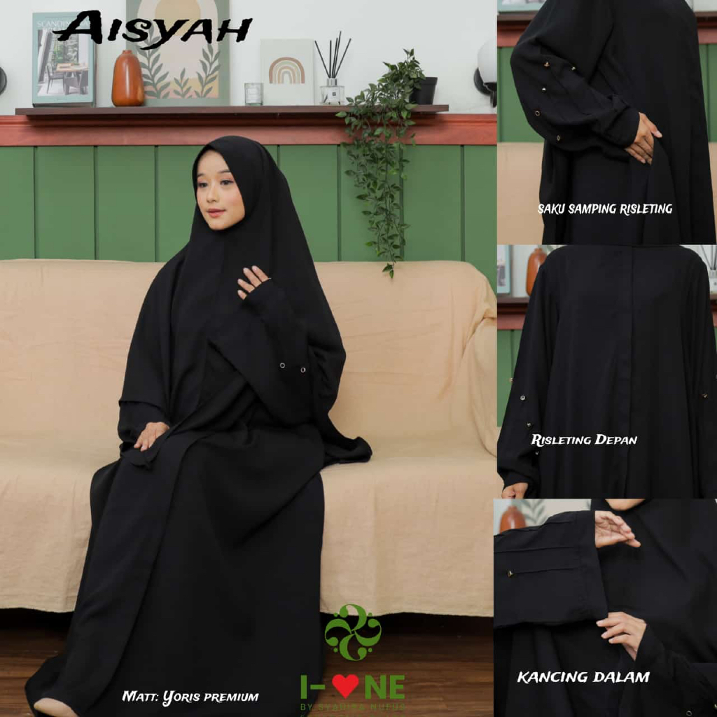 Abaya Aisyah Yoris Premium Gamis Muslimah