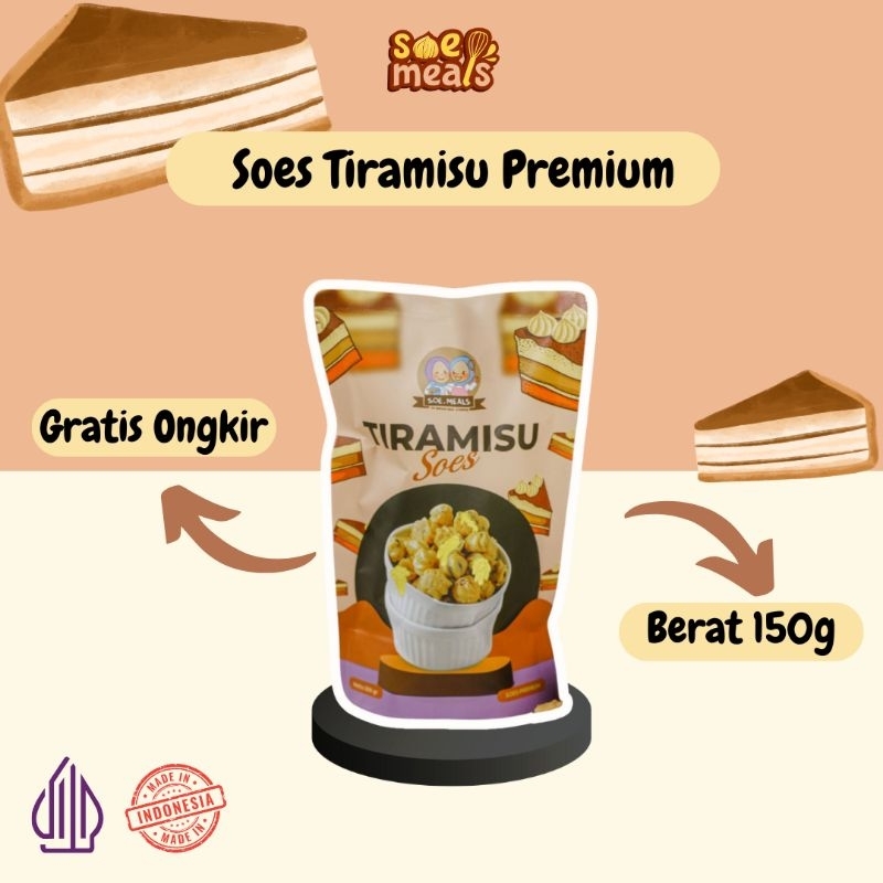 

SUS KERING 150gr ISI TIRAMISU / SOES COKELAT RASA TIRAMISU / SUS COKLAT LUMER