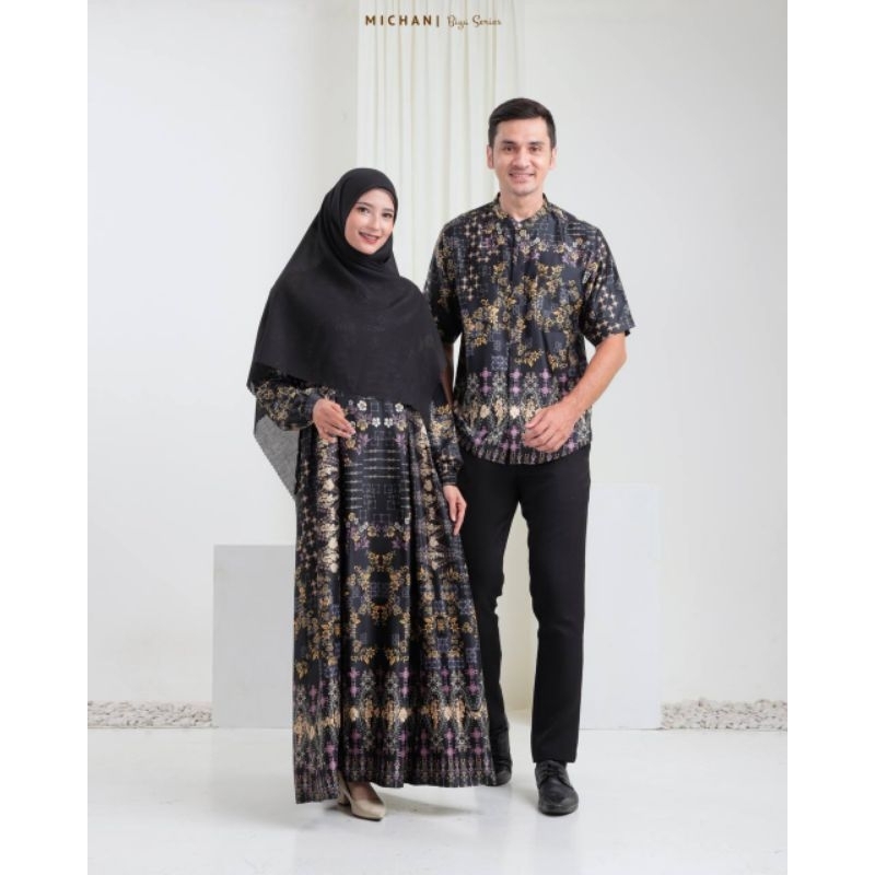 Biya Dress New couple by Michan/gamis couple Murah Cantik berkualitas/bahan Matt silk Dior jatuh ade