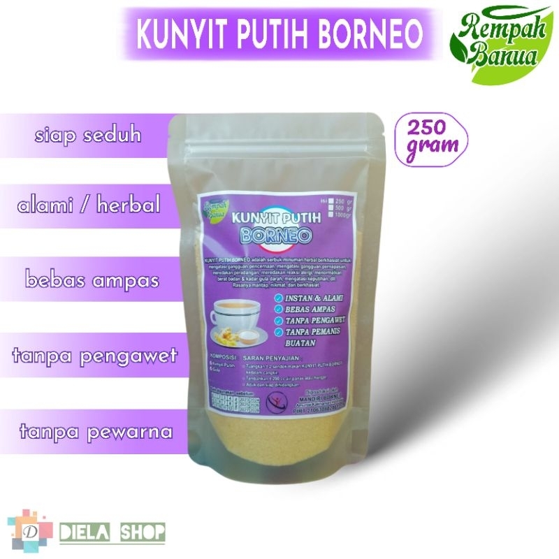 

Kunyit putih Borneo 250gr | Rempah Banua