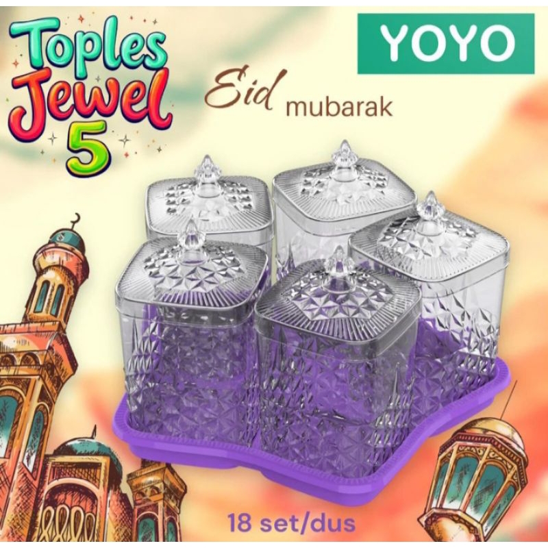TOPLES CANTIK YOYO STAR JEWEL SET 5 YOYO STAR