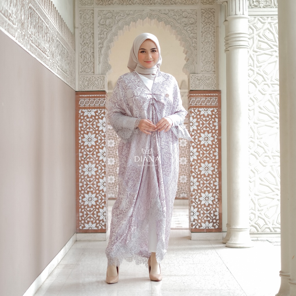 Diana Batik - KAFTAN VISCOSE LACE | Kaftan Batik Viscose | Kaftan Lebaran