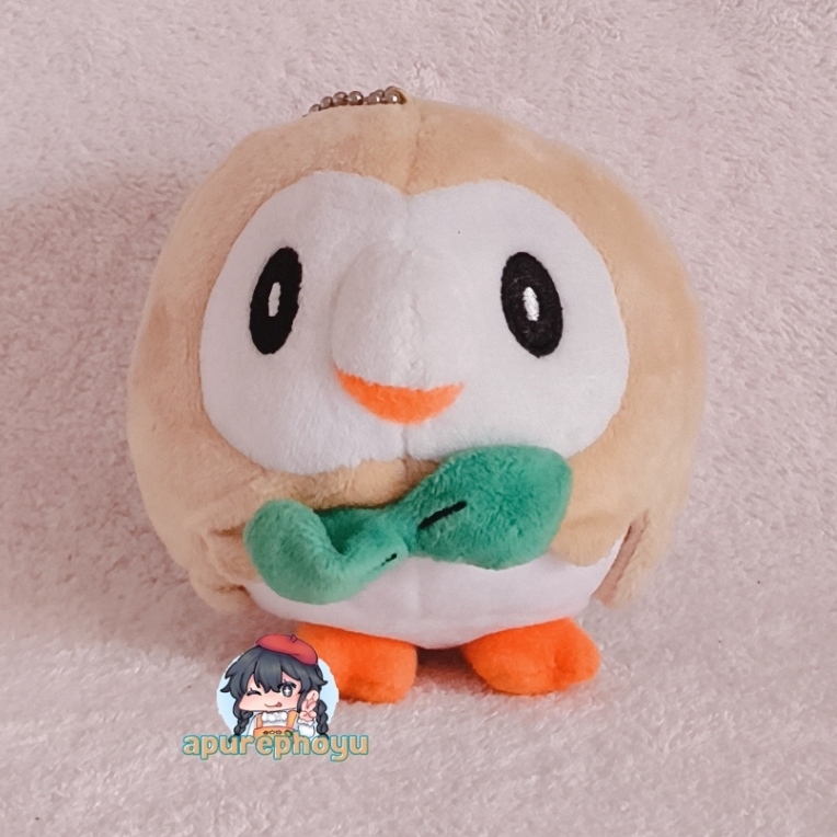 Gantungan Boneka Pokemon Rowlet Pokemon Center 2016 Ball Chain Plush