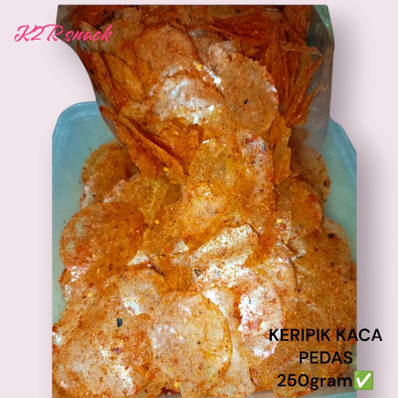 

Keripik kaca pedas keripik kaca pedas daun jeruk 250gram